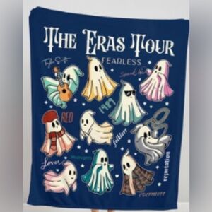 Spooky Themed Taylor Swift Eras Tour Sherpa Blanket